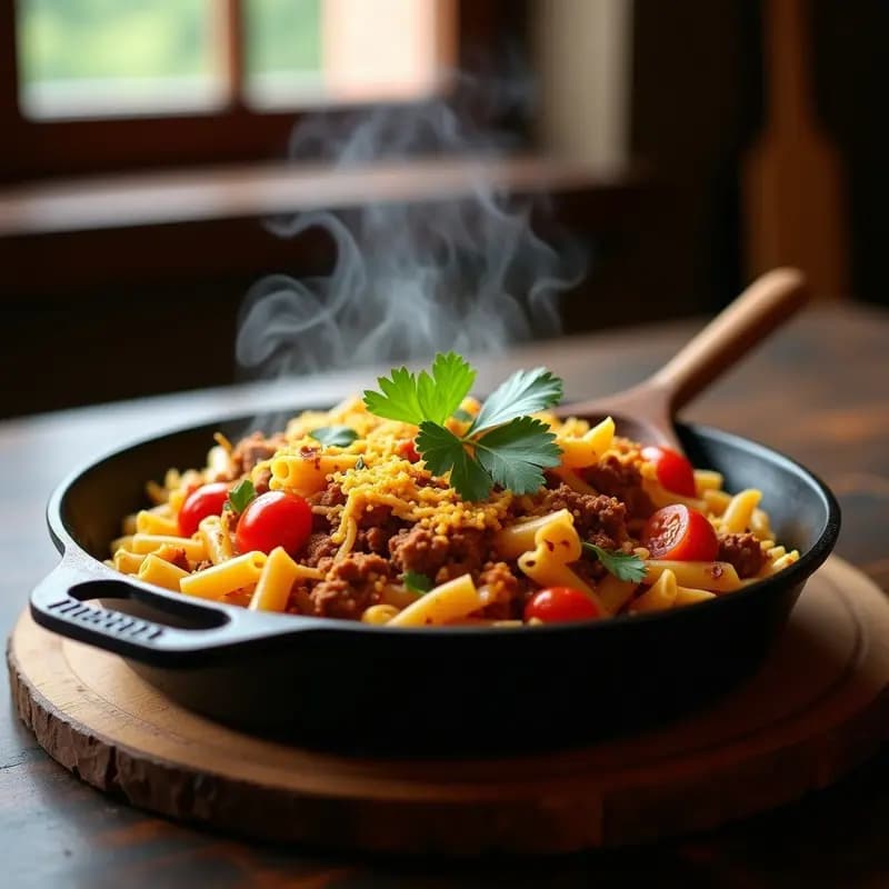 Tacopasta Italo-Mexicana: Receta Fusión en 20 Minutos con Sabor Explosivo