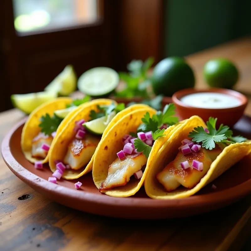 Tacos de Pescado Blanco Ahumado: Receta en Olla Express con Toque Costero en 15 Minutos