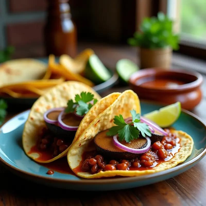 Tacos de Birria de Hongos Portobello con Consomé Vegano: Receta Mexicana Gourmet Sin Carne