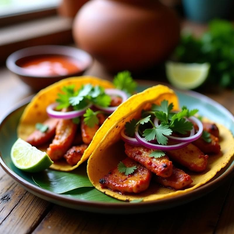 Tacos de Pollo al Achiote y Café: Receta Auténtica Yucateca con Toque Ahumado en 30 Minutos