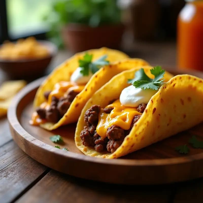 Tacos de Chips de Papa con Carne Molida y Queso: Un Clásico Reinventado