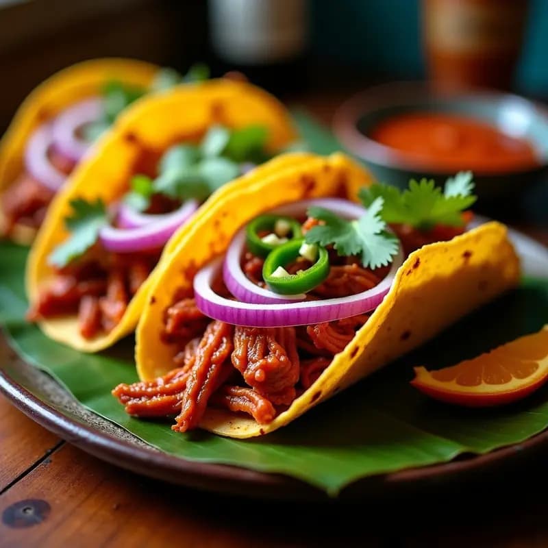 Tacos de Cochinita Pibil: Receta Yucateca Tradicional con Achiote y Naranja Agria