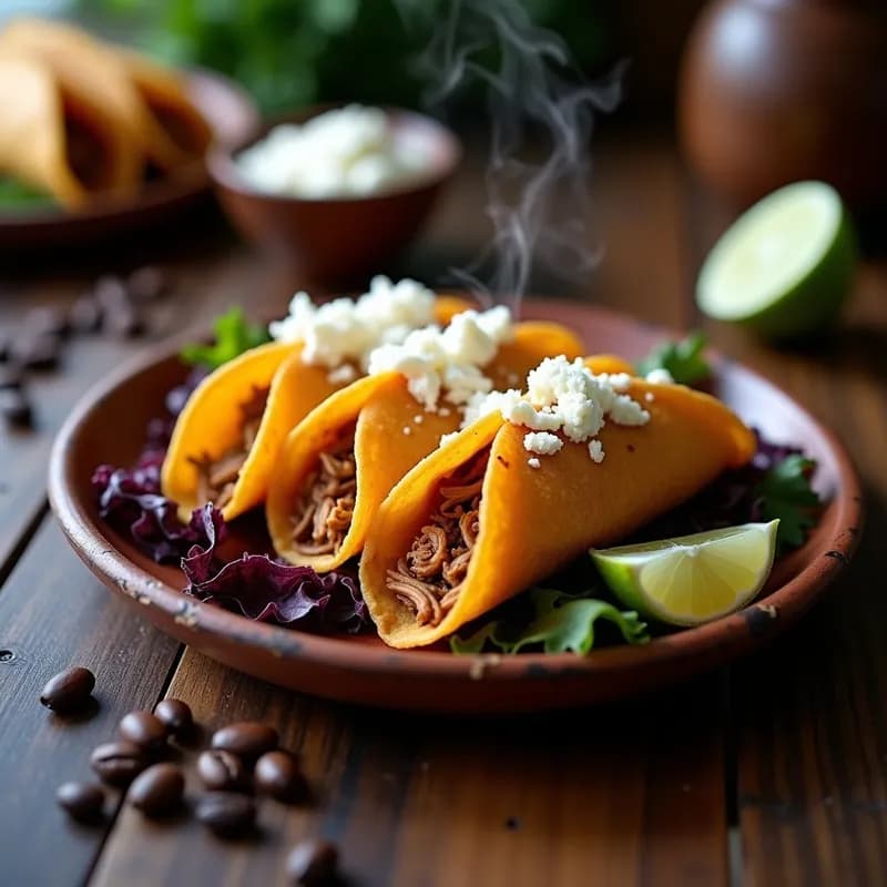 Tacos Dorados de Pollo al Café Ahumado: Receta en Olla Lenta con Textura Crujiente