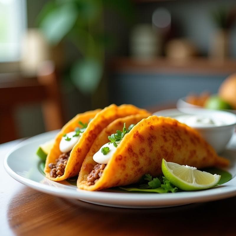 Tacos Dorados de Café Proteico: Receta Fit en Horno con 3 Ingredientes