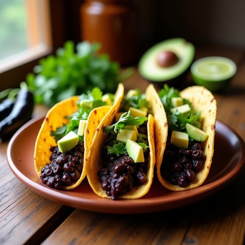 Tacos Dorados de Chipotle y Frijol Negro: Receta Mexicana en Airfryer Sin Aceite