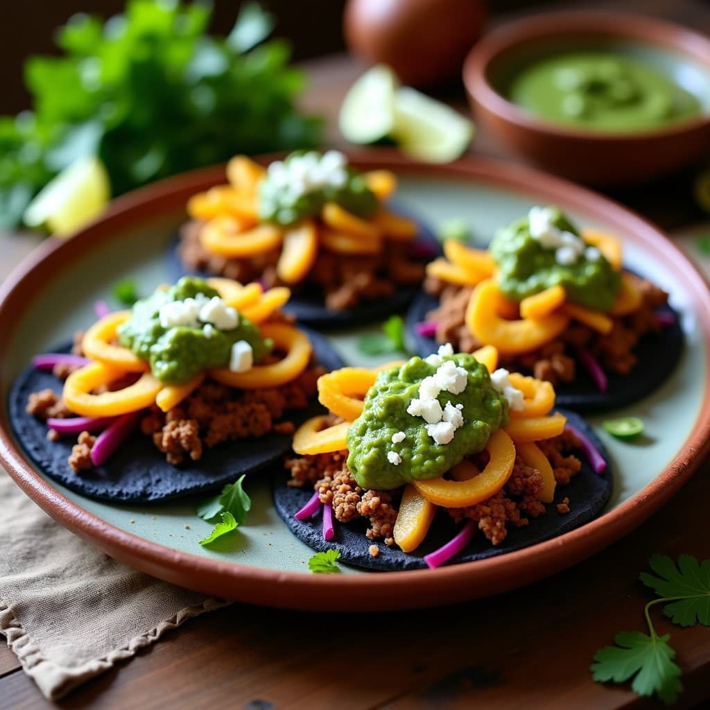 Tacos de Garnachas de Yuca y Carne Molida: Receta Oaxaqueña en Airfryer con Salsa Verde