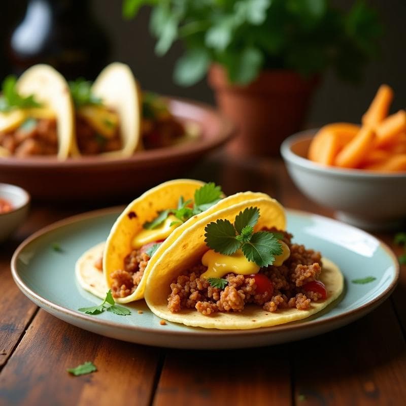 Tacos de Jackfruit y Queso Vegano al Estilo Birria: Receta Mexicana Picante y Crujiente