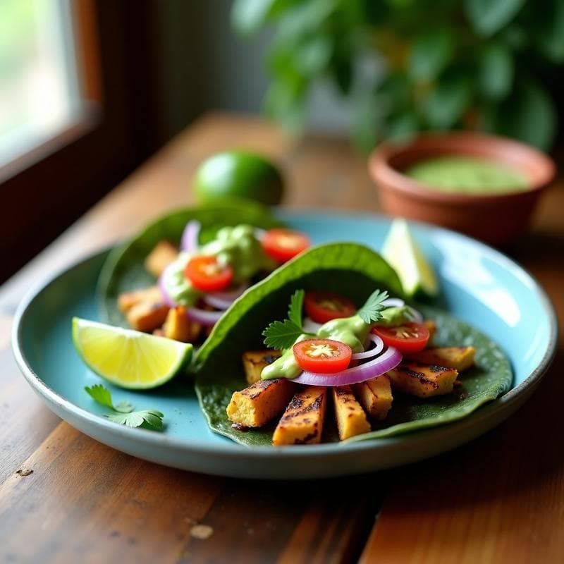Tacos de Nopales con Salsa de Chile Piquín y Aguacate: Receta Mexicana Sin Gluten y Detox