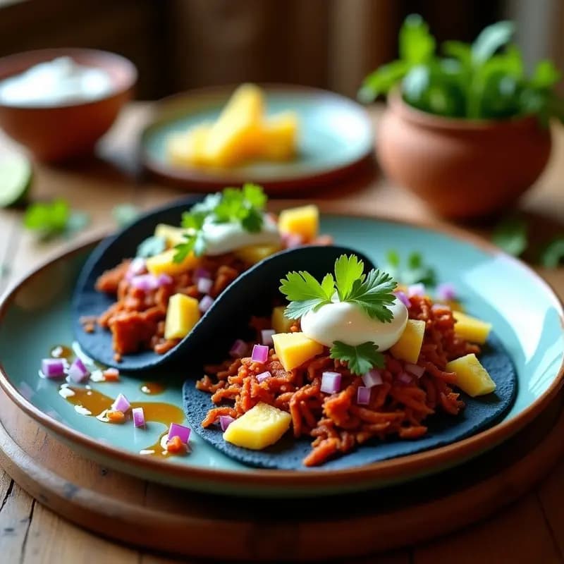 Tacos Al Pastor de Ananás y Jackfruit: Receta Vegana Mexicana con Toque Dulce