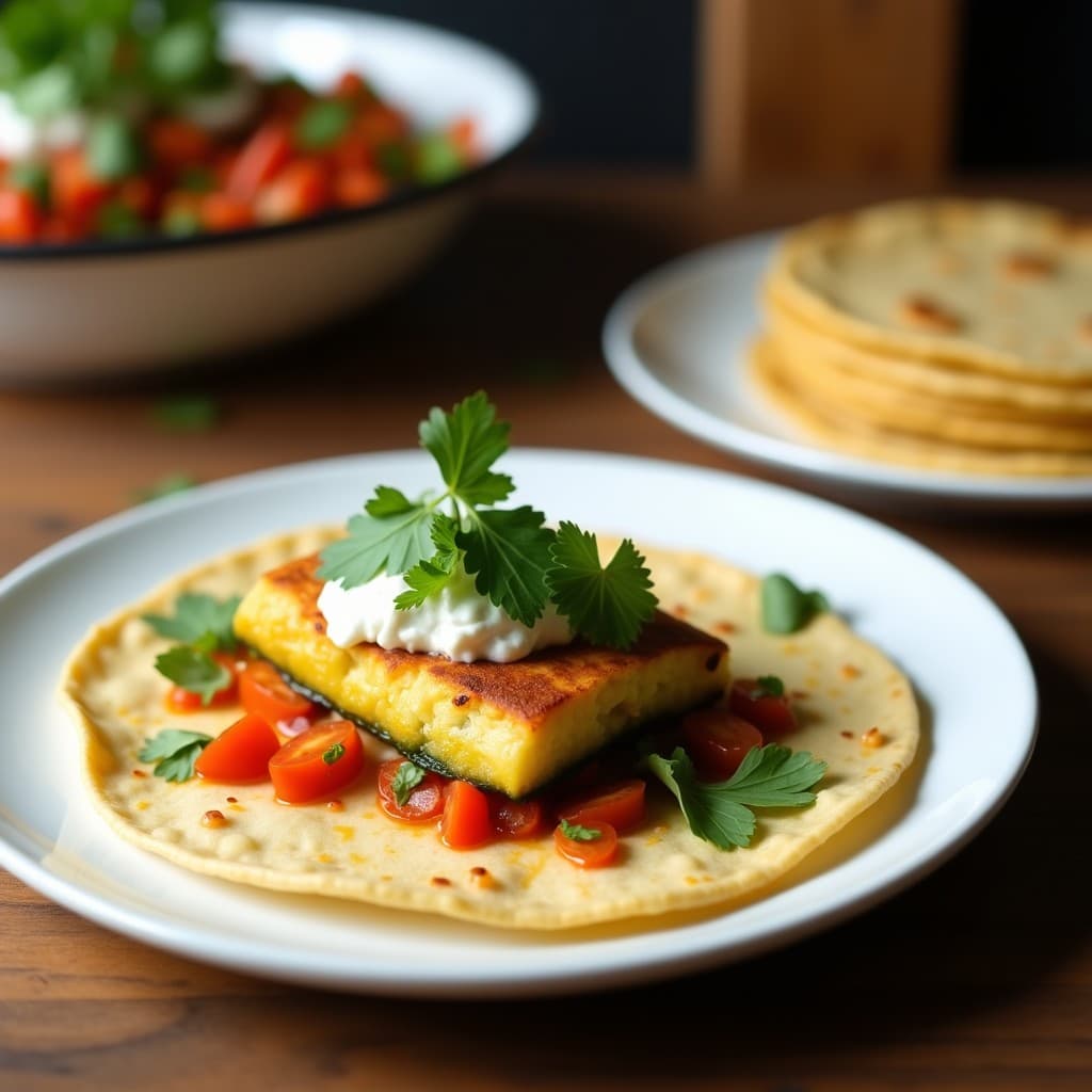 Tacos de Pétalos de Calabacín y Queso de Cabra: Receta Mexicana Sin Gluten en Airfryer