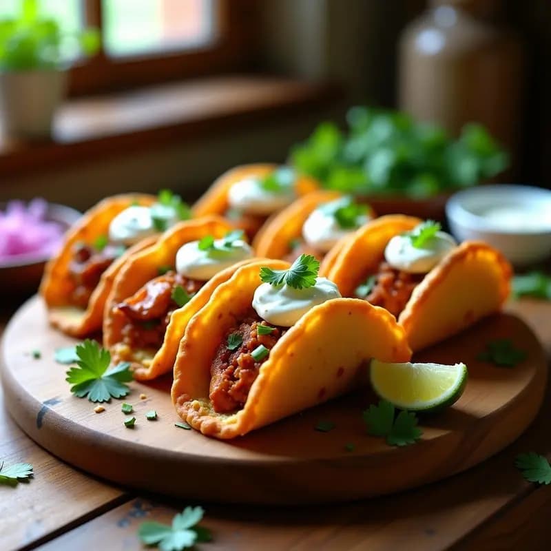 Tacos Puff de Hojaldre con Pollo Chipotle: Receta Rápida y Crujiente en 20 Minutos