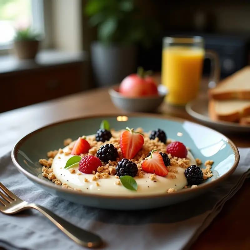 Tahini con Granola y Frutos Secos: Desayuno Libanés sin Azúcar y Keto