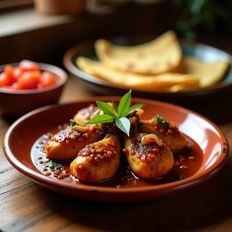 Tajín de Pollo al Chilpancle: Receta Mexicana Tradicional con Toque Picante en Airfryer