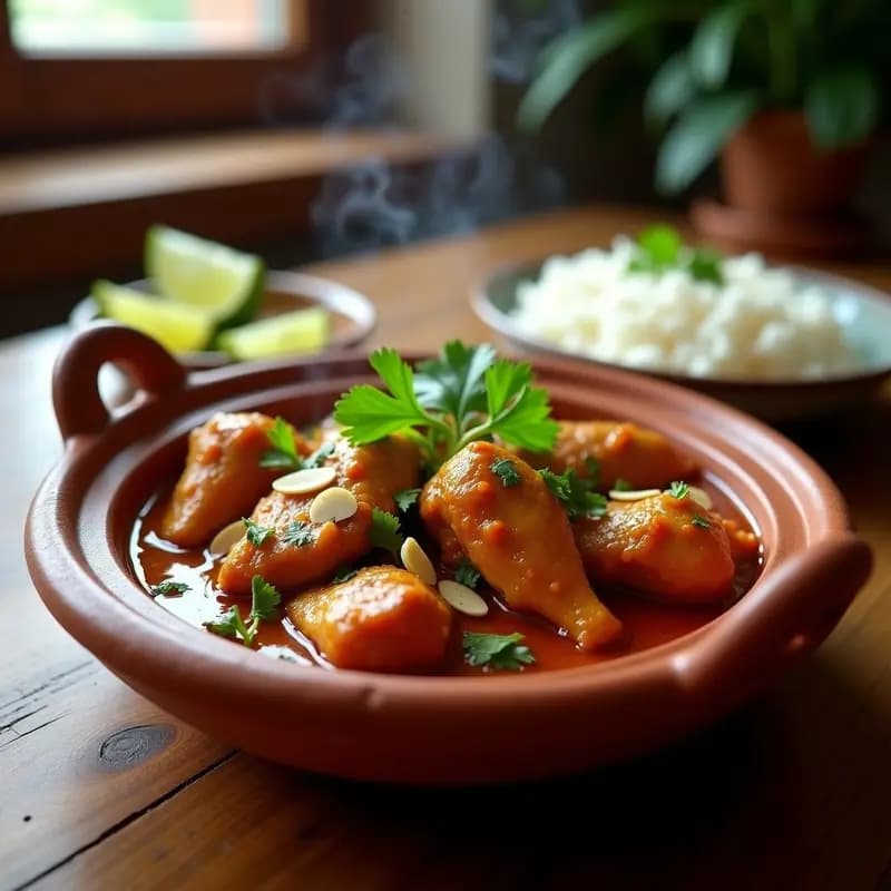 Tajín de Pollo con Tamarindo y Chipotle: Estofado Mexicano Dulce-Picante en Olla Rápida