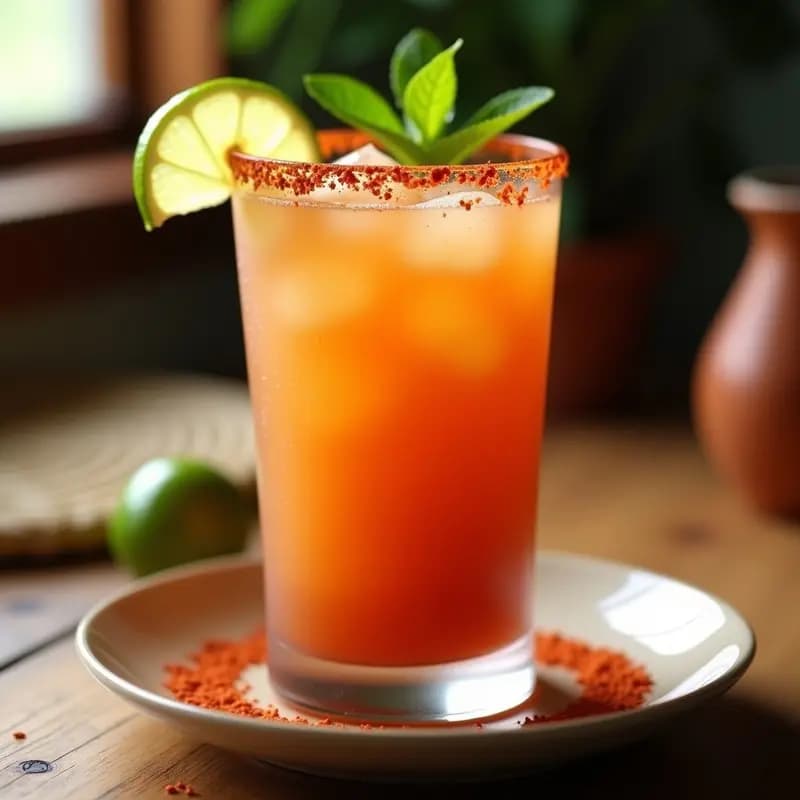 Tamarindo Margaritas: Bebida Mexicana Sin Alcohol con Chile en Polvo