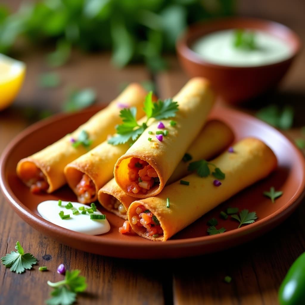 Taquitos de Flor de Calabacín con Queso Panela: Receta Mexicana Crujiente en Airfryer