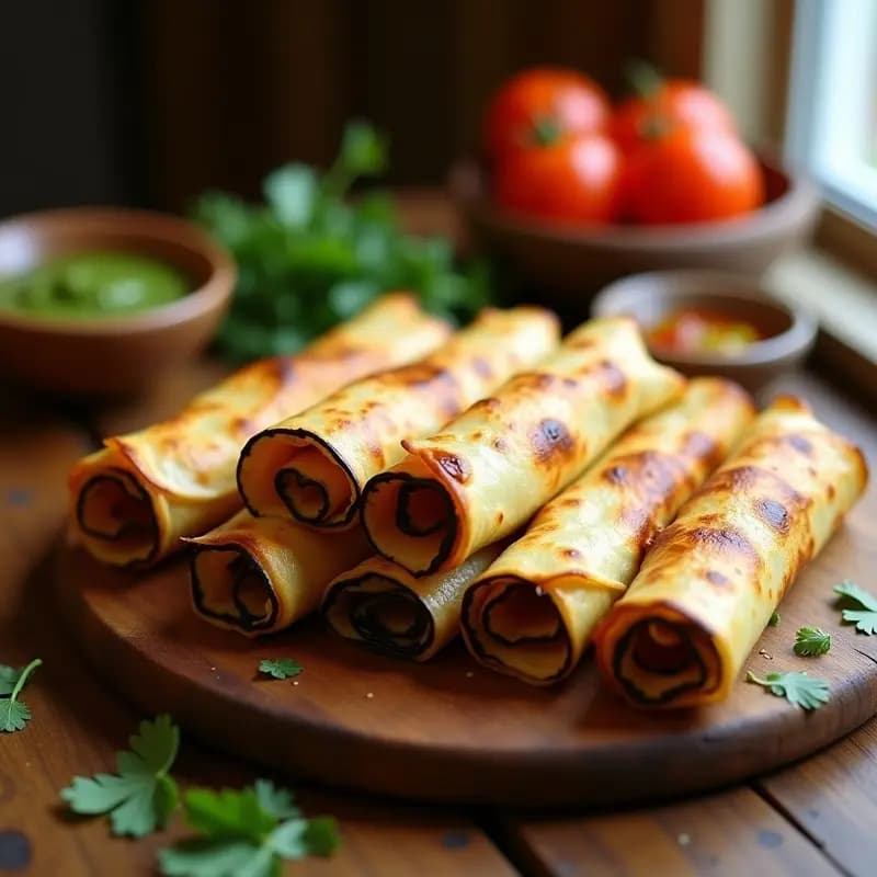 Taquitos de Queso Oaxaca con Envoltura de Berenjena: Aperitivo Mexicano Sin Tortilla y Sin Gluten