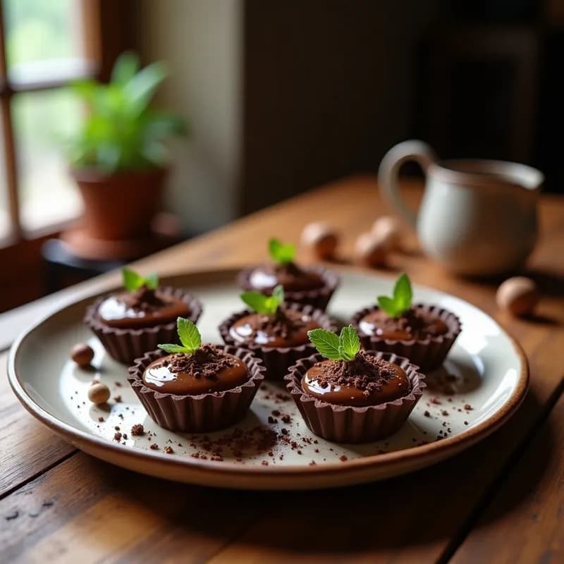 Tartaletas de Chocolate y Avellana: Receta Sin Horno y con 4 Ingredientes