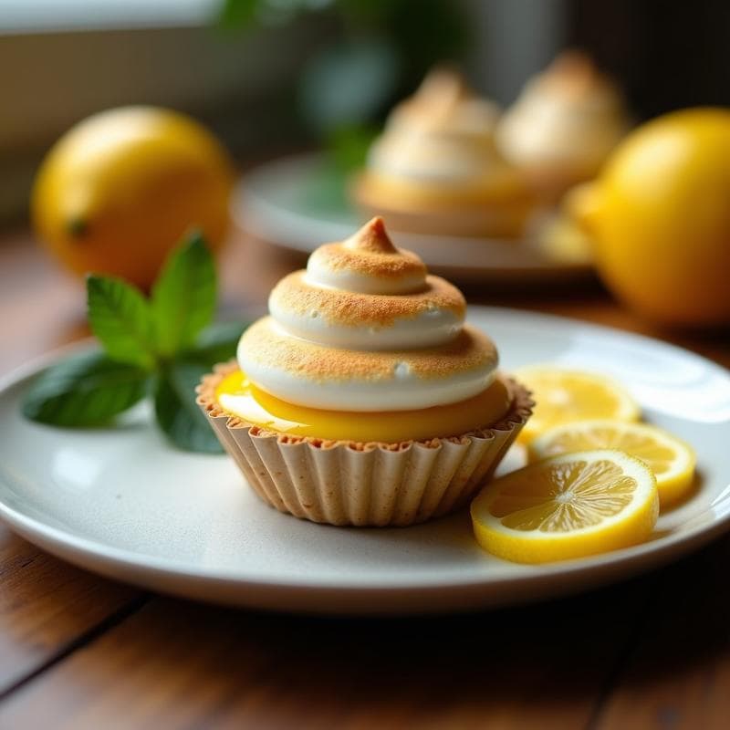 Tartaleta Cítrica de Limón con Merengue al Fuego: Receta Gourmet en 30 Minutos Sin Horno