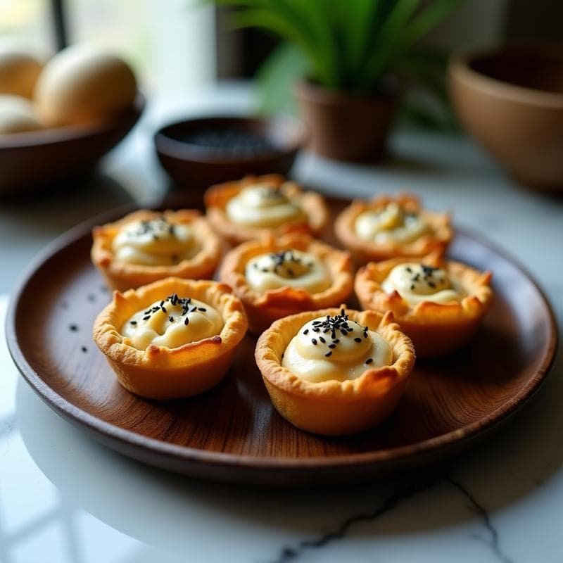 Tartaletas de Hongo Reishi y Tofu Ahumado: Receta en Airfryer con Umami Explosivo