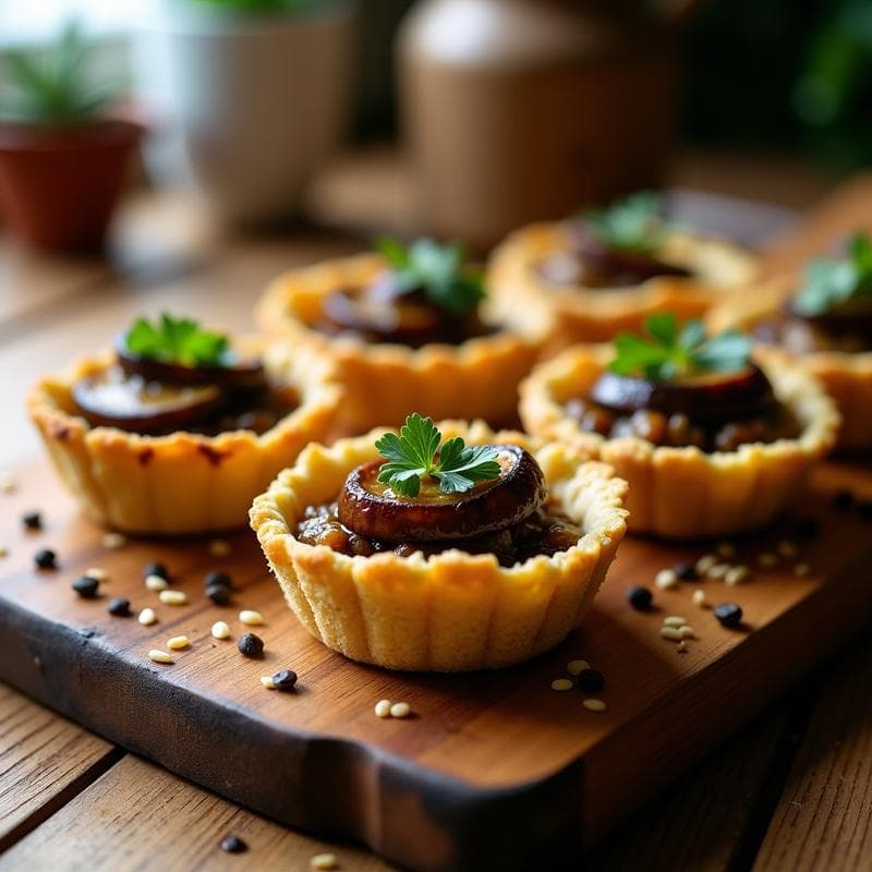 Tartaletas de Quinoa y Champiñones Portobello: Receta Umami Sin Horno en 25 Minutos