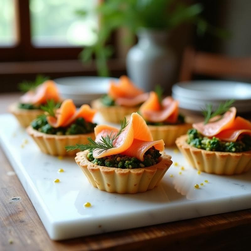Tartaleta de Salmón Ahumado y Espinacas con Quinoa: Receta Gourmet para Ocaciones Especiales
