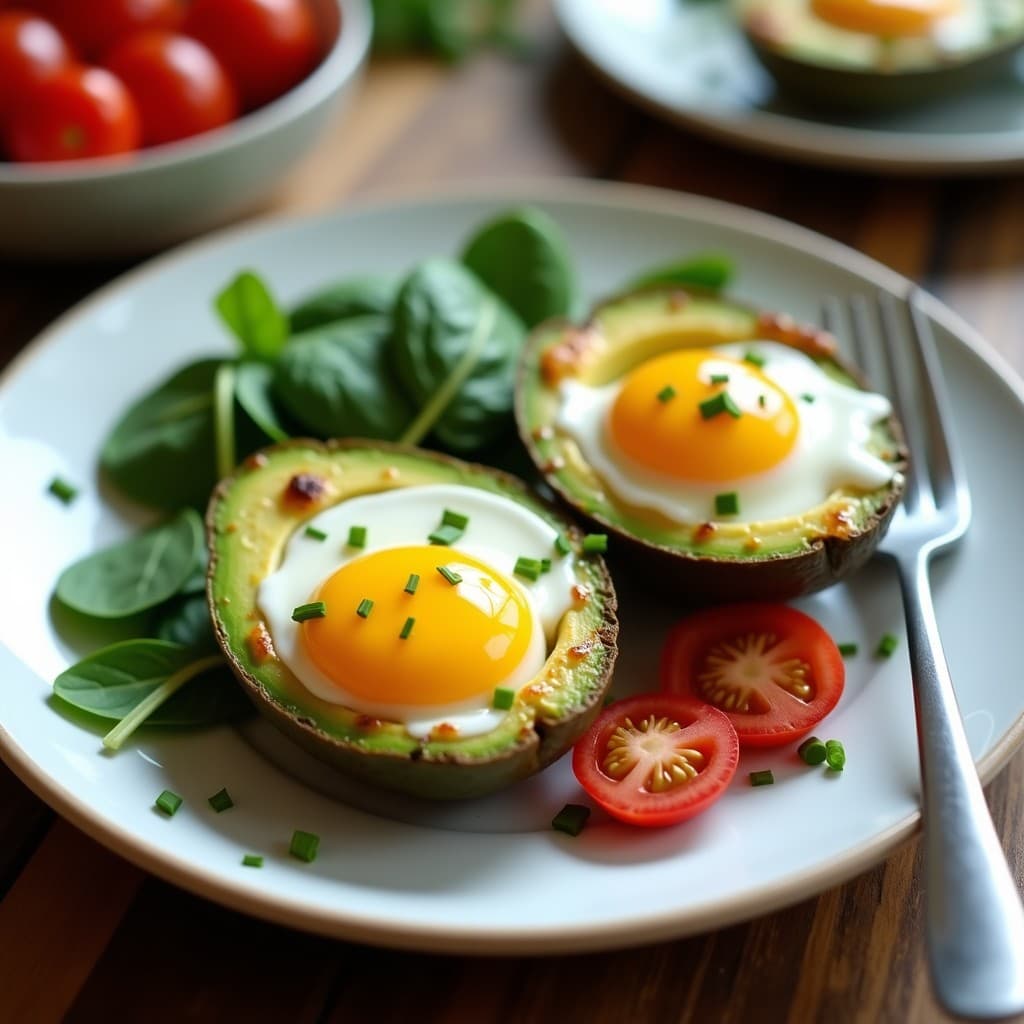 Tartaletas de Aguacate y Huevo Poché: Desayuno Sin Pan con Salsa Holandeza Light