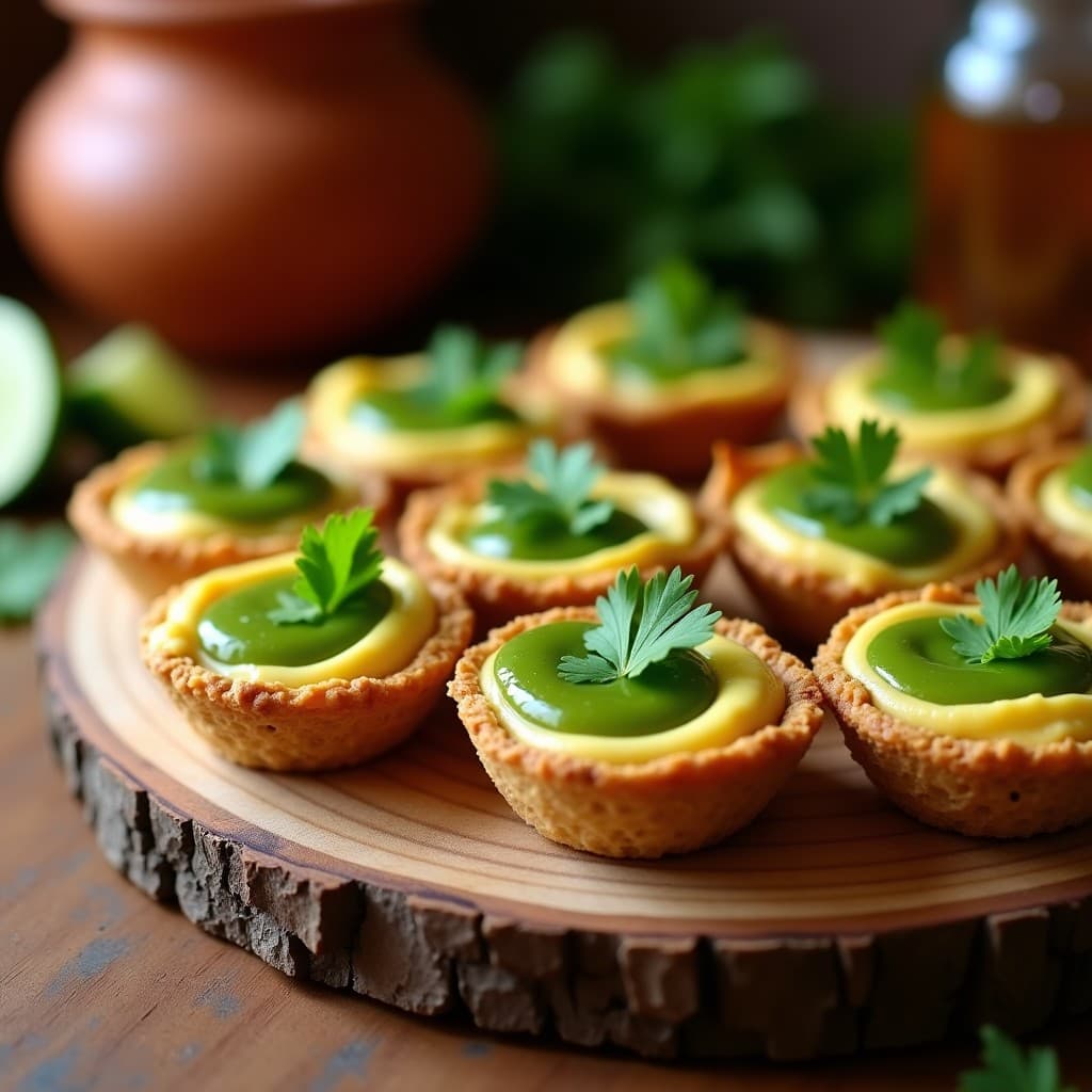 Tartaletas de Base de Avena con Crema de Queso Vegano y Mermelada de Tomates Verdes: Receta Mexicana Dulce-Salada