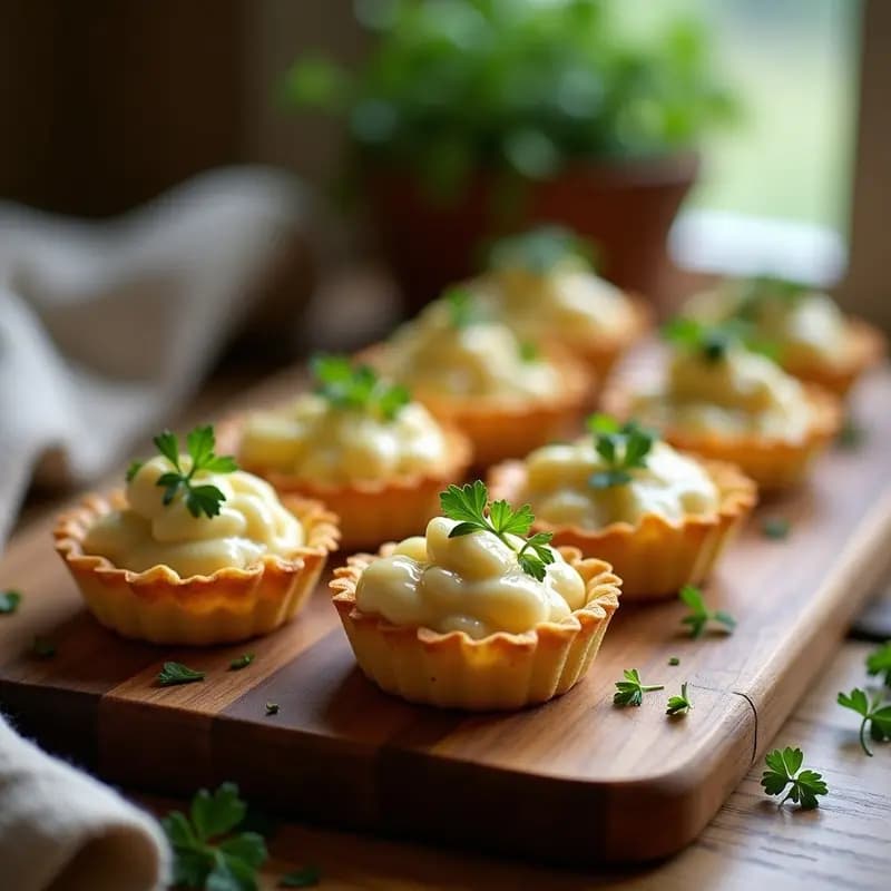 Tartaletas de Masa de Cauliflower con Relleno de Pollo al Estragón: Receta Francesa Keto