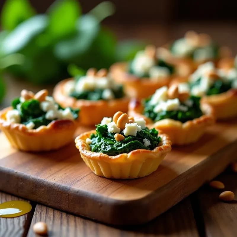 Tartaletas de Espinacas y Feta: Receta en Horno Crujiente y Sin Masas Complicadas