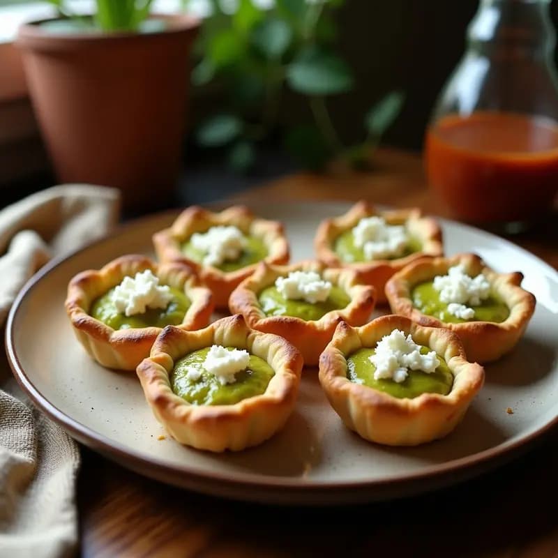 Tartaletas de Huauzontle y Queso Panela: Receta Mexicana en Airfryer con Toque Gourmet