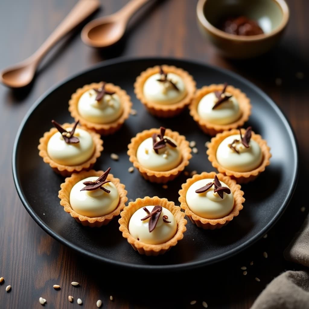 Tartaletas de Miso y Chocolate Blanco: Postre Japonés Salado-Dulce en 4 Ingredientes