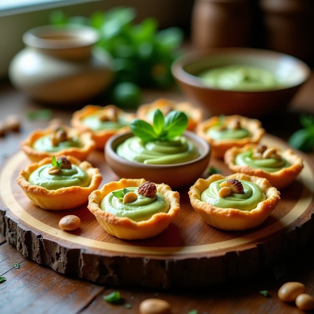 Tartaletas de Base de Queso Parmesano con Pesto de Espárragos Blancos: Aperitivo Keto