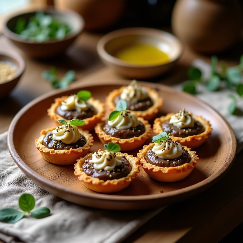 Tartaletas de Zaatar y Berenjena Ahumada: Receta Vegana Express con Toque Arminio