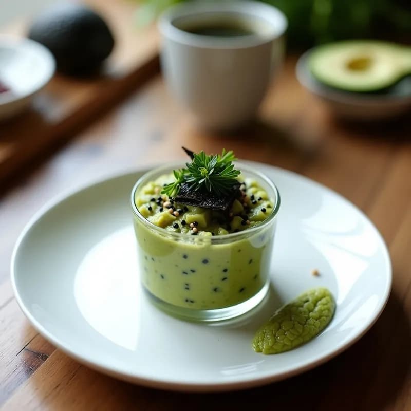 Tartar de Aguacate y Algas Nori: Receta Gourmet con Toque Wasabi en 15 Minutos