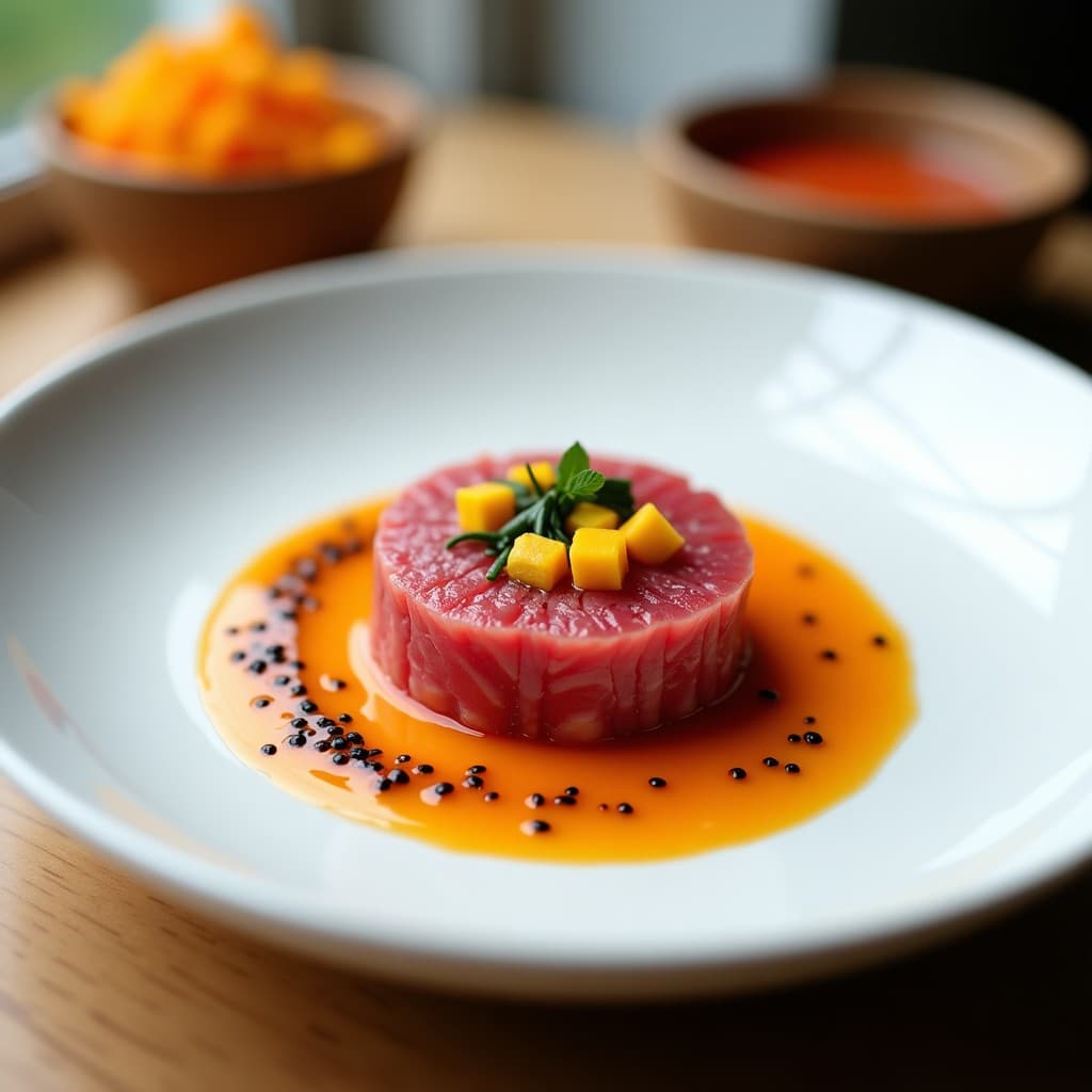 Tartar de Atún Rojo con Salsa de Mango y Chili: Receta Japonés-Mexicana para Sushi Lovers