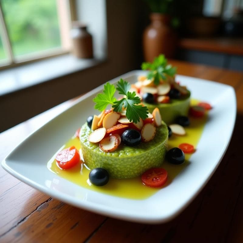 Tartar de Mango Verde y Aceitunas Negras con Vinagreta de Limón: Receta Vegana y Refrescante