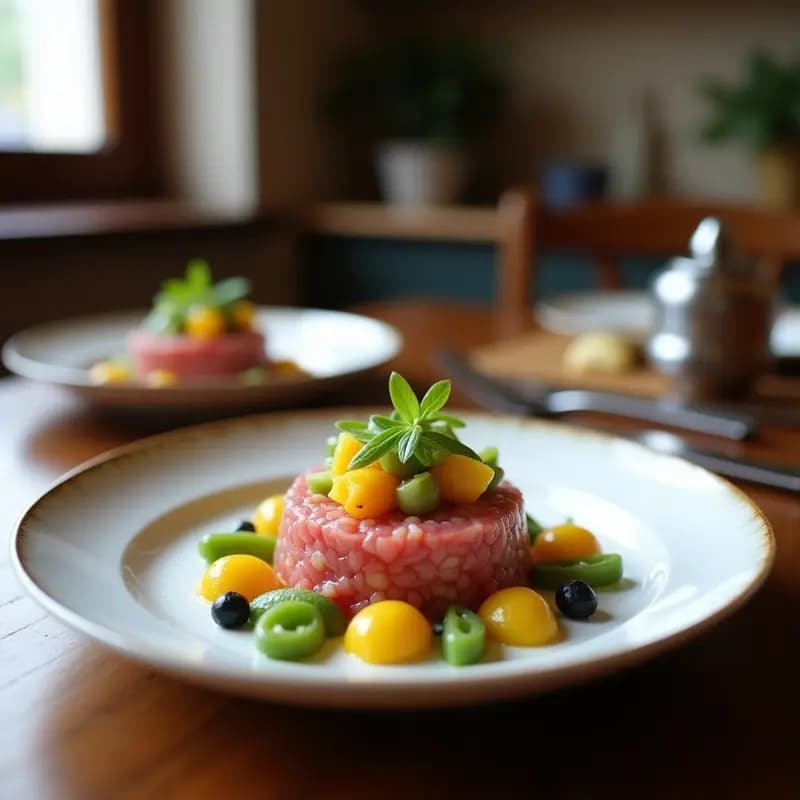 Tartare de Salmón con Aguacate y Caviar de Cítricos: Entrante Francés Sin Cocción y Alto en Omega-3