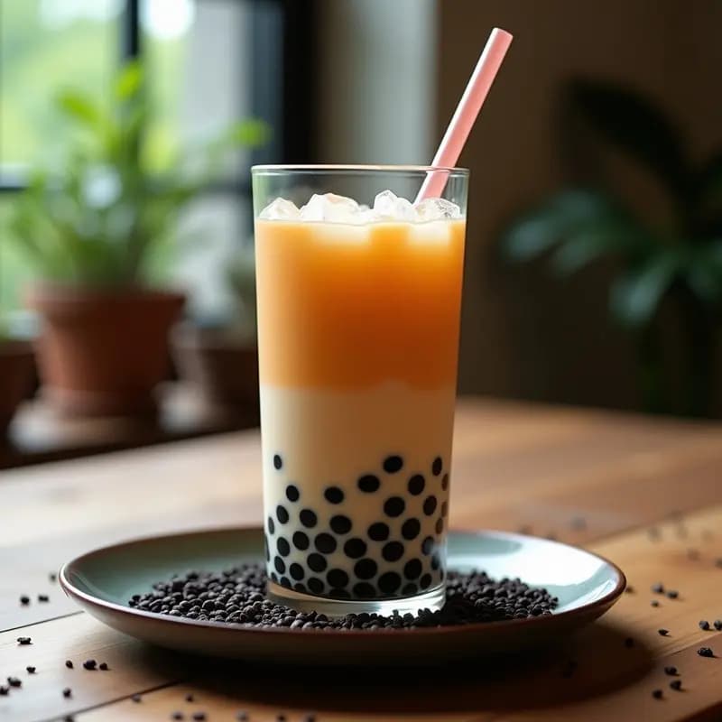 Té de Bubble Milk con Perlas de Tapioca: Bebida Taiwnesa Tradicional y Sin Lactosa