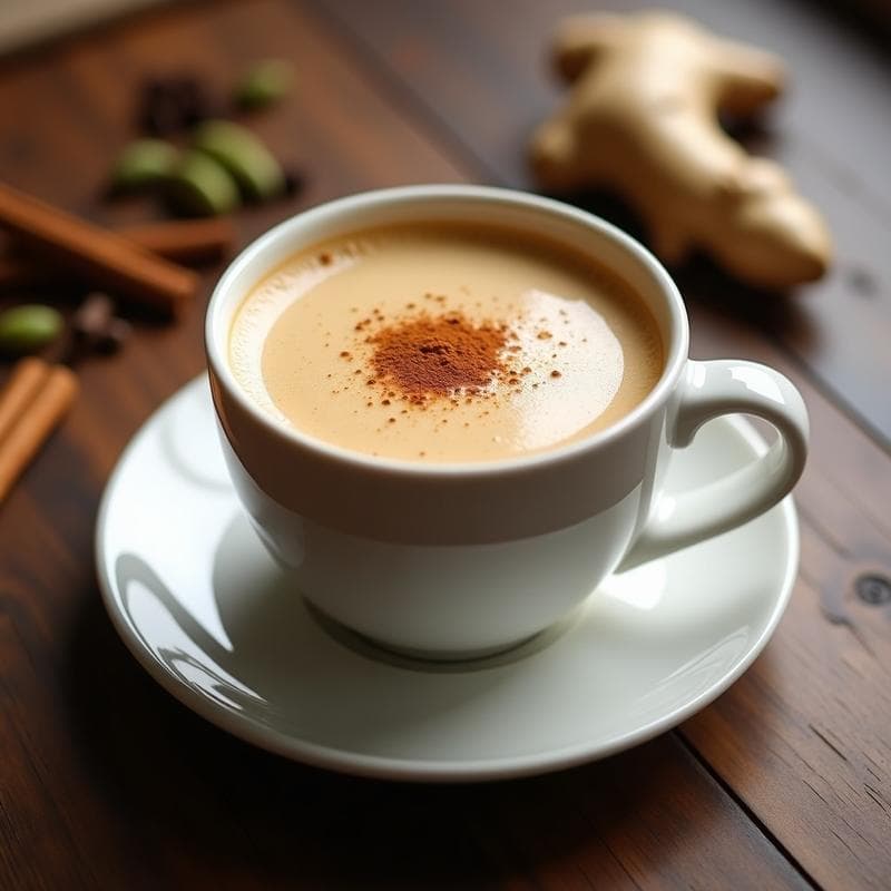 Té Chai Latte con Especias y Leche de Avena: Bebida Caliente Sin Azúcar