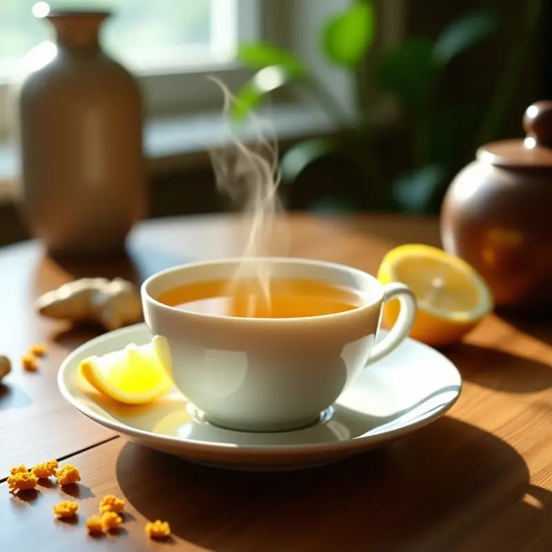 Chrysanthemum Tea con Limón y Jengibre: Infusión China Detox y Sin Cafeína