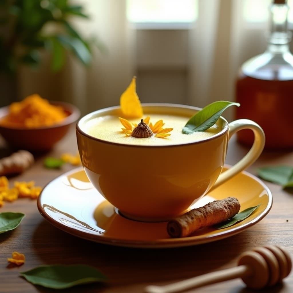 Té de Hierbas Andinas con Cúrcuma y Miel de Abispa: Bebida Peruana Antiinflamatoria