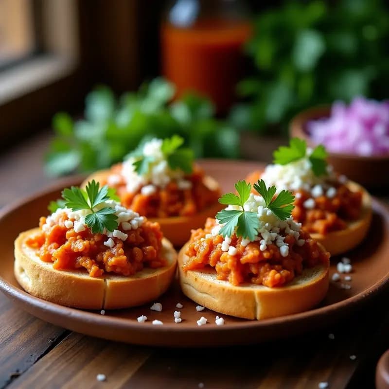 Tinga de Pollo con Chipotle: Receta Española con Toque Mexicano en Tostada