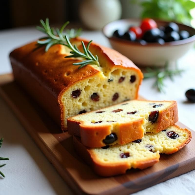 Torta de Aceitunas y Tomates Secos: Pan Sin Gluten y Sin Lactosa en 5 Ingredientes