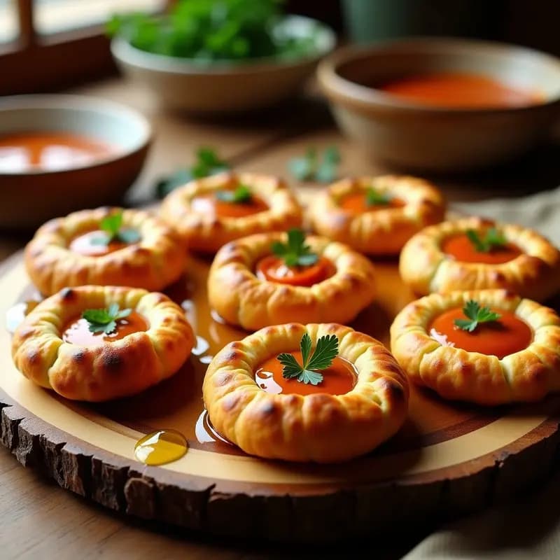 Tortas de Aceite de Oliva con Romesco de Almendras y Ñora: Aperitivo Catalán Sin Gluten en Airfryer