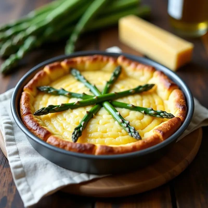 Torte de Espárragos y Queso Gruyère: Receta suiza para tupper ligero