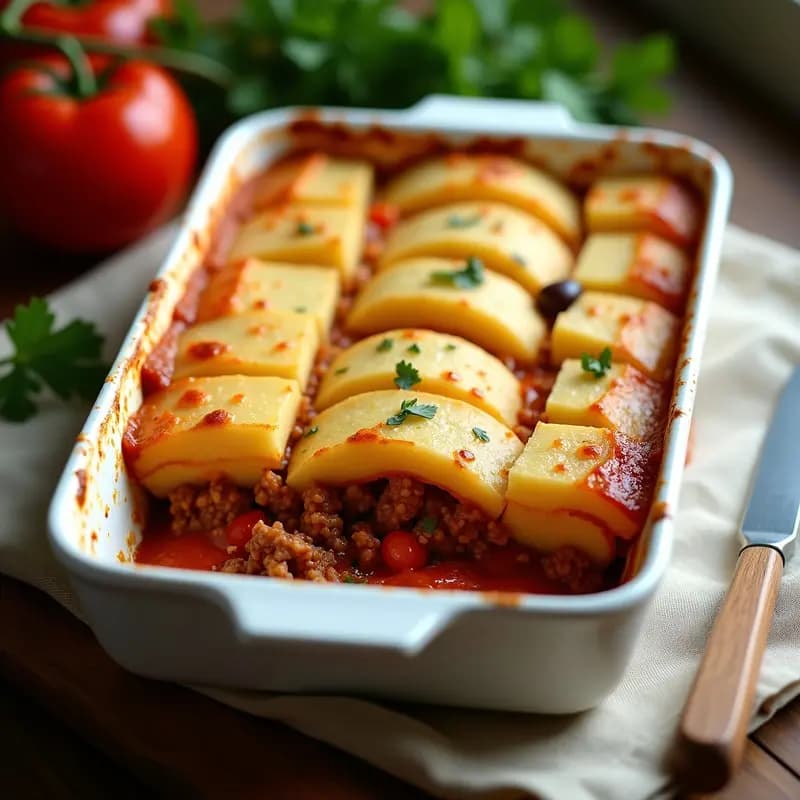 Torte de Papa Argentina con Carne de Soja Texturizada: Versión Vegana de un Clásico Familiar