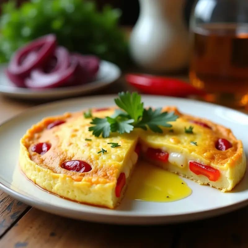 Tortilla de Bacalao y Pimientos: Receta Vasca con Toque Dulce y Salado