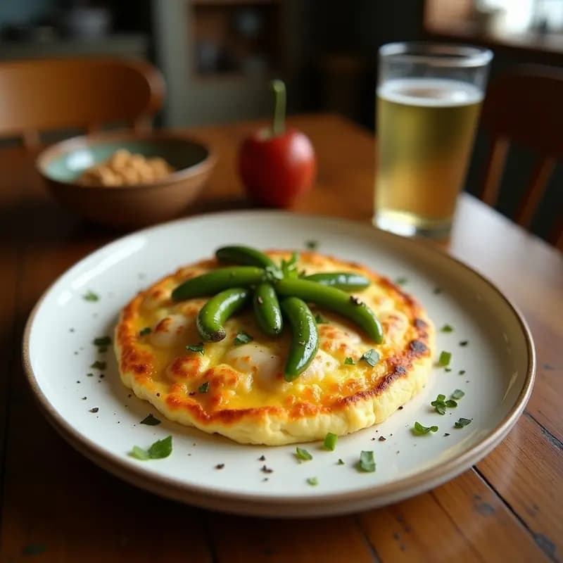 Tortilla de Bacalao con Pimientos Verdes: Receta de Semana Santa sin Frito
