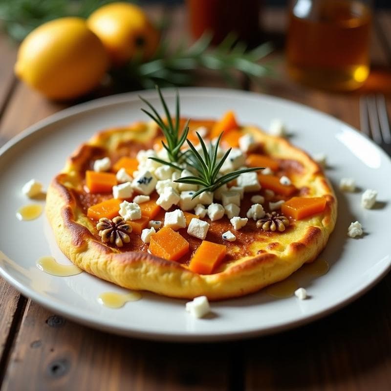 Tortilla de Calabaza y Queso Azul: Receta en Airfryer con Toque Gourmet en 20 Minutos